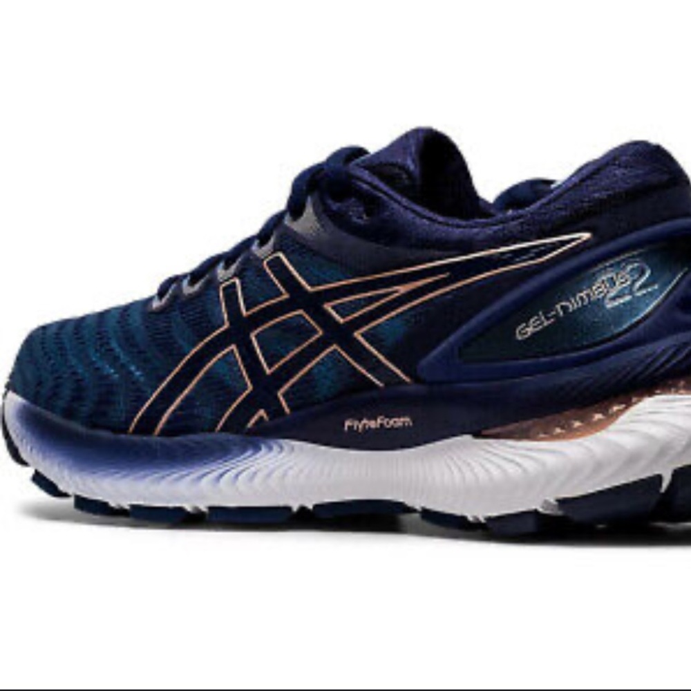 Asics Womens Gel Nimbus 22 1012A587 Blue Running Shoes Lace Up Low Top Size 9